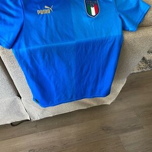 Puma Kids Vibrant Blue Football Jersey